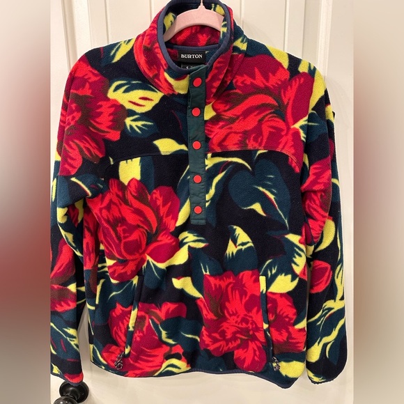 Burton Hearth Fleece Pullover Hibiscus Pink S - Picture 6 of 8